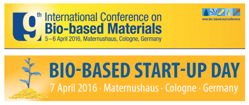 9th International Confernece Bio based Materials and Bio Based Start Up Day logos